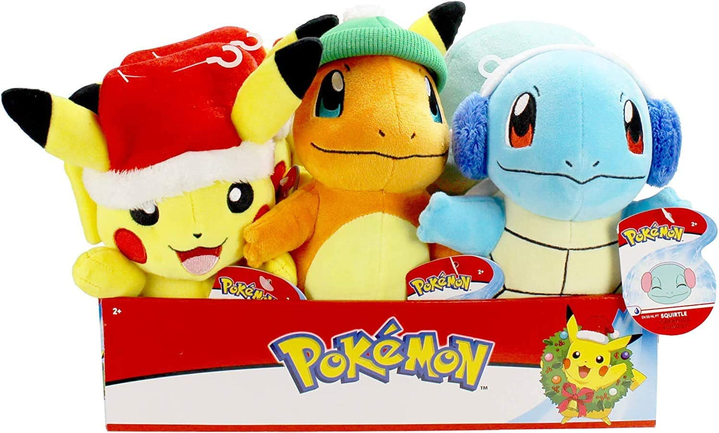 Pokemon Pikachu Holiday Seasonal Plush, 8-Inch Pokemon Plush Toy, Includes Santa Hat Accessory - Super Soft Plush, Authentic Details - Perfect for Playing, Displaying & Gifting - Gotta Catch ‘Em All