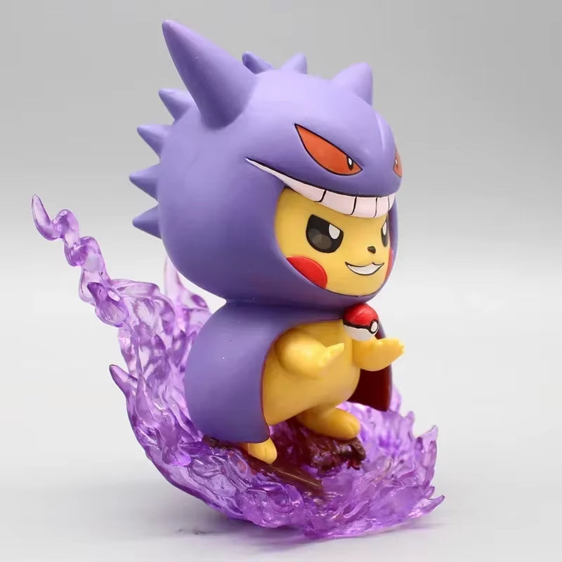 12Cm Pokemon Figure Pikachu Cos Gengar Charizard Model Doll Collectible Toy Gifts Cartoon Kawaii Figurine Statue Anime Figures