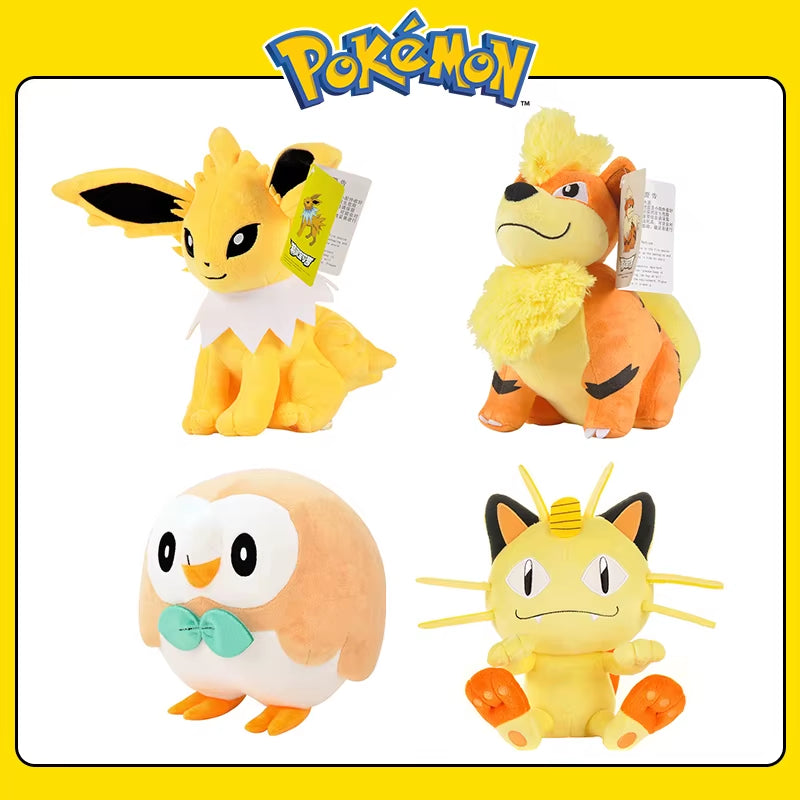 Pokemon Kawaii Pikachu Eevee Mew Charizard Stuffed Toys Cartoon&Cute Plush Doll Throw Pillow Christmas Halloween Day Gift