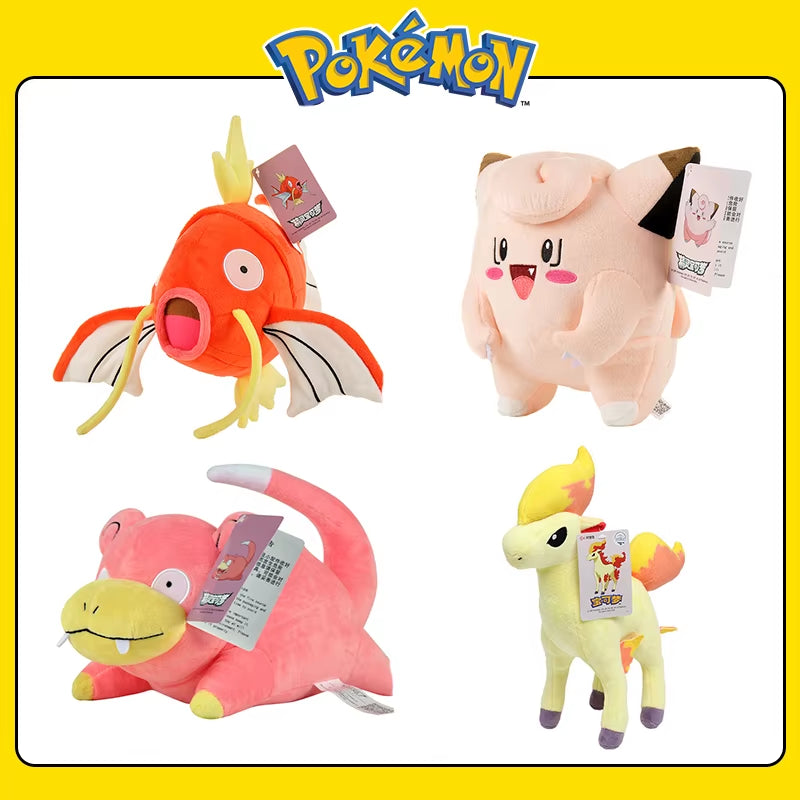 Pokemon Kawaii Pikachu Eevee Mew Charizard Stuffed Toys Cartoon&Cute Plush Doll Throw Pillow Christmas Halloween Day Gift