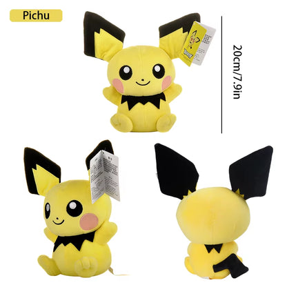 Pokemon Kawaii Pikachu Eevee Mew Charizard Stuffed Toys Cartoon&Cute Plush Doll Throw Pillow Christmas Halloween Day Gift