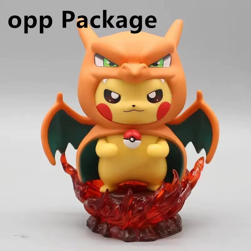 12Cm Pokemon Figure Pikachu Cos Gengar Charizard Model Doll Collectible Toy Gifts Cartoon Kawaii Figurine Statue Anime Figures