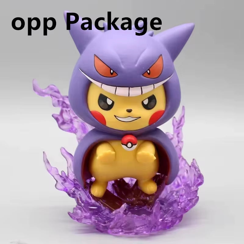 12Cm Pokemon Figure Pikachu Cos Gengar Charizard Model Doll Collectible Toy Gifts Cartoon Kawaii Figurine Statue Anime Figures