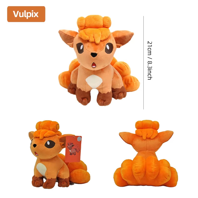 Pokemon Kawaii Pikachu Eevee Mew Charizard Stuffed Toys Cartoon&Cute Plush Doll Throw Pillow Christmas Halloween Day Gift
