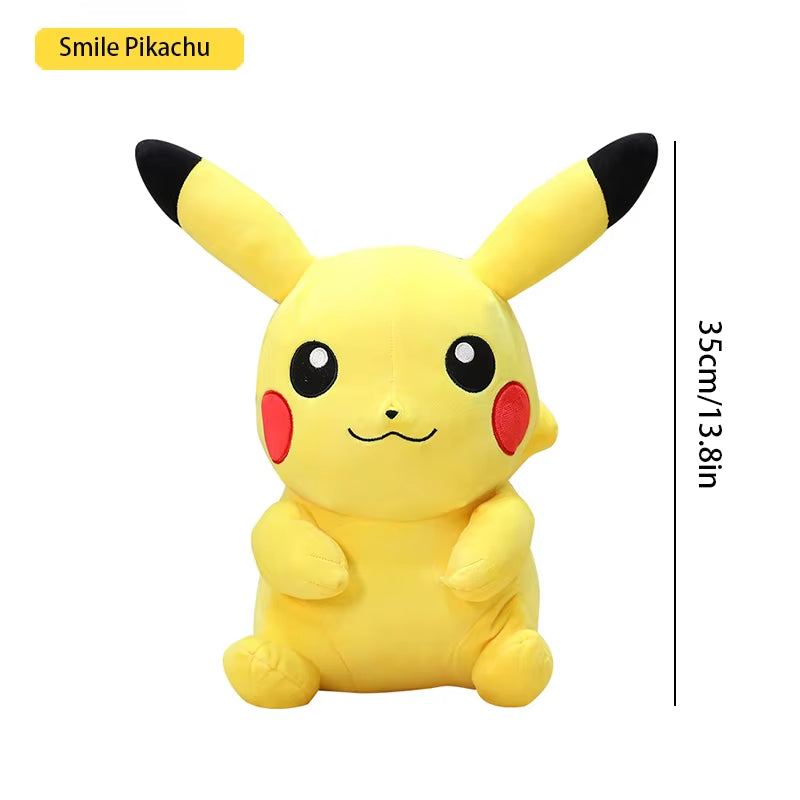 Pokemon Kawaii Pikachu Eevee Mew Charizard Stuffed Toys Cartoon&Cute Plush Doll Throw Pillow Christmas Halloween Day Gift