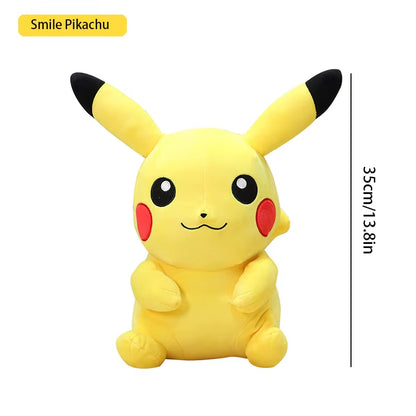 Pokemon Kawaii Pikachu Eevee Mew Charizard Stuffed Toys Cartoon&Cute Plush Doll Throw Pillow Christmas Halloween Day Gift