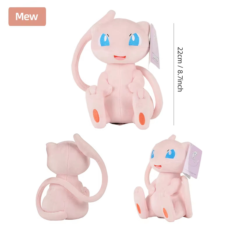 Pokemon Kawaii Pikachu Eevee Mew Charizard Stuffed Toys Cartoon&Cute Plush Doll Throw Pillow Christmas Halloween Day Gift